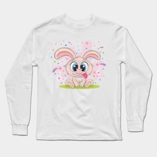 Little cartoon rabbit. Long Sleeve T-Shirt